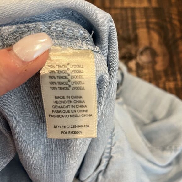 Anthropologie Cloth & Stone Womens Dress Size XS High Tide Halter Blue Ombre - Picture 6 of 6